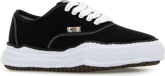 Miharayasuhiro Unisex Black Canvas Sneakers