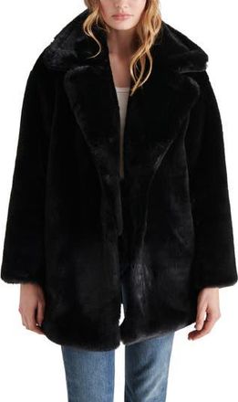 Steve Madden Faux Fur Snow Coat in Black at Nordstrom Rack, Size X-Small