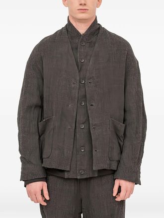 The Viridi-Anne Gelaagd jack - Grijs