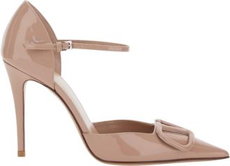 Valentino Garavani Beige Logo Pumps