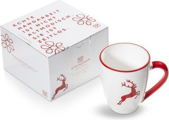 Gmundner Keramik Gmundner Keramik - Cervo rosso rubino, tazza per la colazione Max (0,3 l)