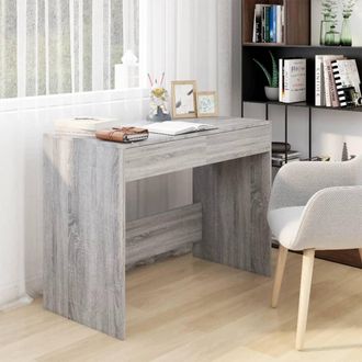 vidaXL Vidaxl - Escritorio De Madera De Ingenier&iacute;a Gris Sonoma 101x50x76,5 Cm