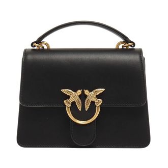 Pinko Pinko, Tassen, Dames, Zwart, ONE Size, Katoen, Mini Love Bag One Top Handle