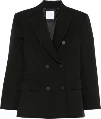 Cenere GB double-breasted jacket - women - Polyester/Elastane - 44 - Black