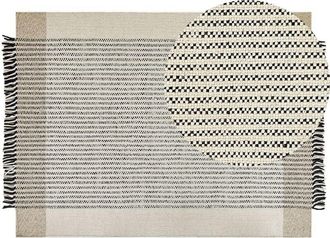 Beliani Rug DIVARLI Beige 160 x 230 cm Wool