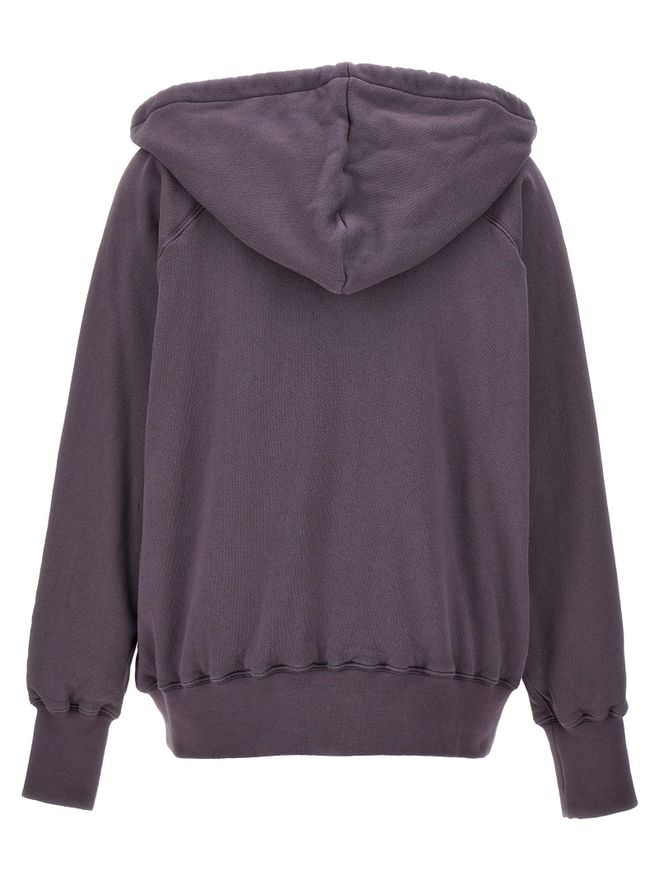 Logo-Embroidered Cotton Hoodie - Purple
