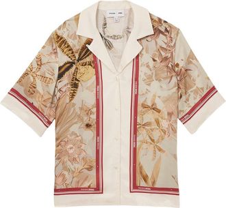 Reiss Santana Floral Stripe Top