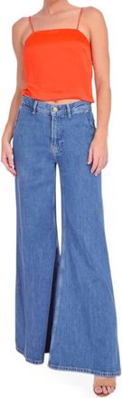 Frame Denim Extra Wide Leg Jeans In Ocean Drive