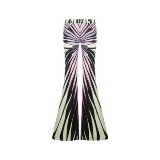 Roberto Cavalli Ray Of Paradise Print Flared Jeans - female - Roberto Cavalli - Flare Jeans - Multicolor - XL - Jeans