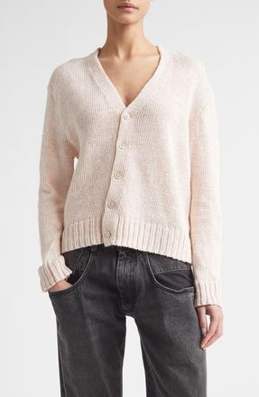 Maison Margiela Gardening Hemp Cardigan in Pale Pink at Nordstrom, Size X-Small