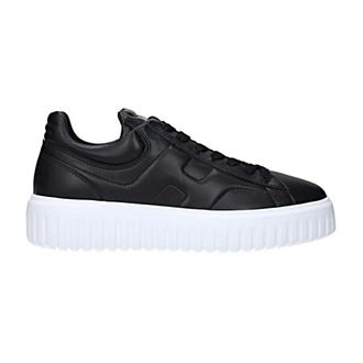 Hogan Sneakers, female, Black, Size: 8 US H-Stripes Sneakers