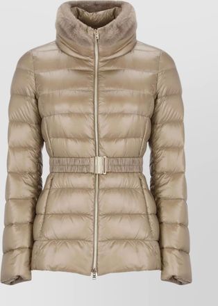 Herno belted quilted down puffer jacket