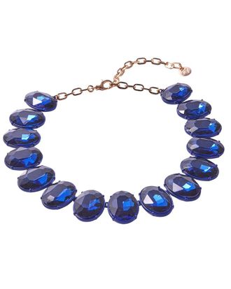 Carolina Herrera Cz Tonal Oval Crystal Necklace