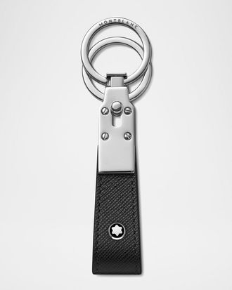 Montblanc Men & apos;s Sartorial Leather Loop Key Fob