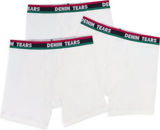Denim Tears White Boxer Briefs 3-Pack