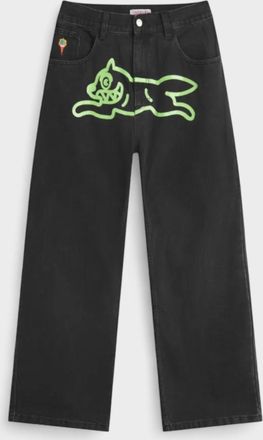 Icecream Mens Running Dog Double Scoop Denim Jeans Black - Size 34 (Waist)