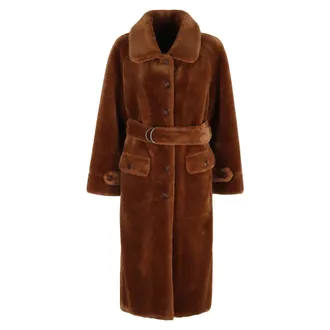 Urban Code Jassen, Dames, Bruin, L, Omkeerbare Faux Fur Jas Room