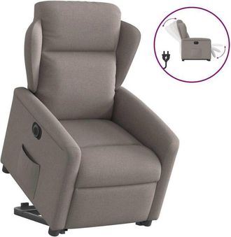vidaXL Vidaxl - Sill&oacute;n El&eacute;ctrico Reclinable Elevable De Tela Gris Taupe
