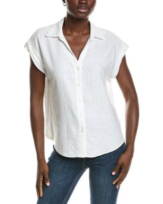 Jones New York Classic Linen-Blend Blouse