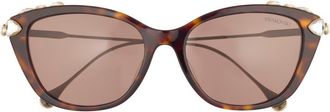 Swarovski 55mm Cat Eye Sunglasses in Havana at Nordstrom Rack
