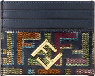 Fendi Wallets & Cardholders, female, Multicolor, Size: ONE SIZE FF Diamonds Card Case