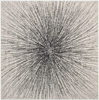 Safavieh Alfombra negro/marfil 160 x 160 cm