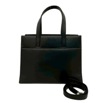 Loewe Pre-owned Handbags, female, Black, Size: ONE SIZE Pre-owned Nappa Leather 2way Bag