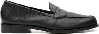 Trickers Maine Moccasin - Heren - Loafers - Zwart - 44 EU - Leer - Schoenen