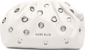 Marc Ellis Daphne Embellished Clutch - Dames - Clutches - Wit - ONE Size - Polyester - Tassen