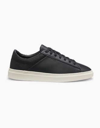 HUGO BOSS Mens BOSS Black Kieran Tenn Iwvpu Trainers 001 Black - Size: 12