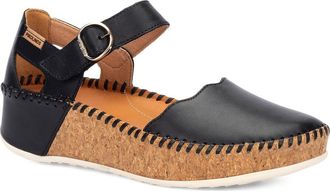 Pikolinos Marina Wedge Flat in Black/Black at Nordstrom, Size 10-10.5Us