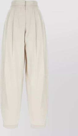 The Row pleated trousers belt loops back side pockets