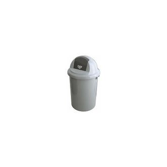 EKO V-part - Colector De Residuos Con Tapa De Cierre Autom&aacute;tico Gris