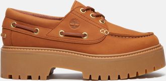 Timberland Womens Stone Street Platform Boat Shoe