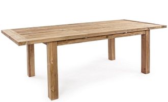 BIZZOTTO Massiver, ausziehbarer Outdoor Tisch Bounty aus recyceltem Teakholz, 180-250 x 100 cm
