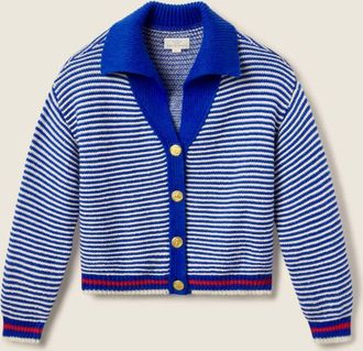 Trovata Womens Savannah Cardigan In Blue Stripe