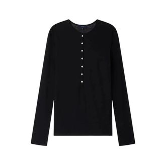 SOEUR Isabella Long Sleeve T-Shirt - Dames - Longsleeves - Zwart - 2XS - Katoen - Tops