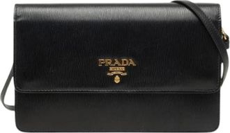 Prada Pre-owned Vintage Schoudertas - Dames - Vintage Schoudertas - Zwart - ONE Size - Leer - Vintage