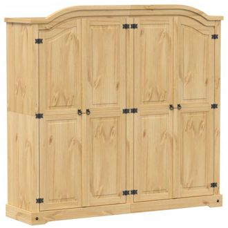 vidaXL Armadio Corona 194x52x186 cm in Legno Massello di Pino - Vidaxl