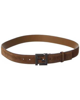Fendi Fendi Ff Logo Suede Belt