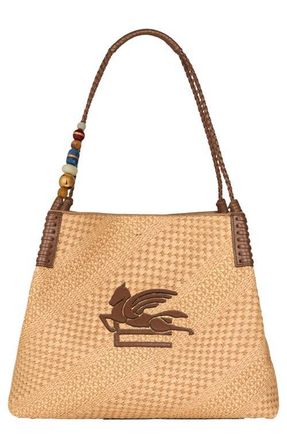 Etro Large Libra Woven Shopper in Cammello at Nordstrom