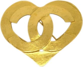 Chanel Spilla a cuore CC 1995 - Oro