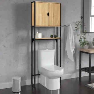 IDMarket Estanter&iacute;a Sobre Armario Wc Detroit Dise&ntilde;o Industrial