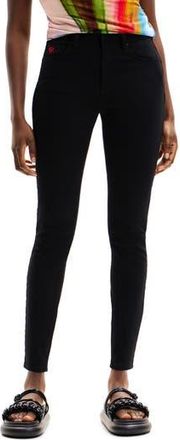 Desigual Slim Push-Up Jeans in Black at Nordstrom Rack, Size 40