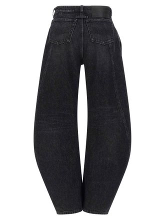 Jean Paul Gaultier Low-Waist Wide-Leg Cotton Denim Jeans - Black