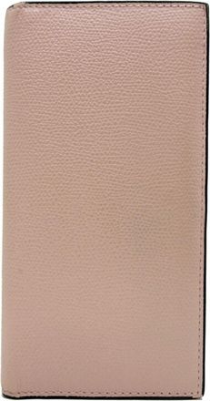 Valextra Pink Leather Wallet (Bi-Fold) (Pre-Owned)