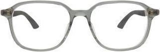 Montblanc 53mm Round Optical Glasses in Grey Gold Transparent at Nordstrom Rack