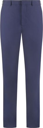 Prada Blue Flat Front Trousers