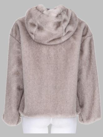 Herno Faux Fur Bomber Jacket - Gray