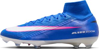 Nike Mens Mercurial Superfly 10 Elite Firm-Ground High-Top Soccer Cleats in Blue | FQ1454-446